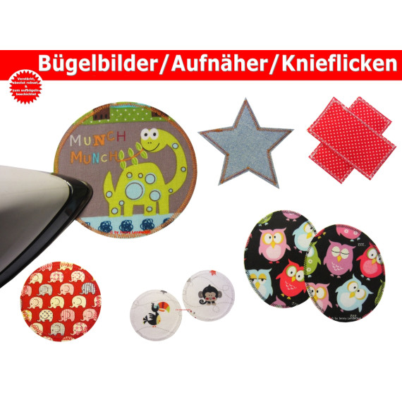 Reissfeste, stabile Bügelbilder/Aufnäher/Knieflicken zum selber machen