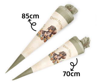 DIY-Nähset Schultüte - Konfigurator - Hunde - Velvet - personalisiert