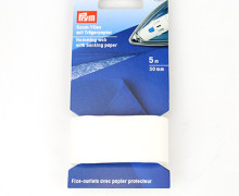 Saum-Vlies Mit Trägerpapier Zum Einbügeln - 30mm x 5m - Prym - Weiß
