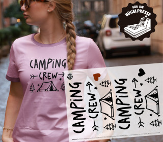 Onkel Bo's Bügelbilder - DIN A4 - camping crew - BIG