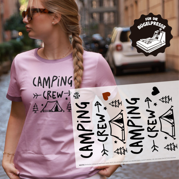 Onkel Bo's Bügelbilder - DIN A4 - camping crew - BIG