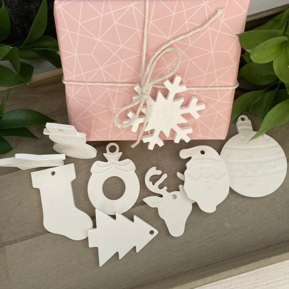 Silikon - Gießform - 9er Set Anhänger - Weihnachten - Baumschmuck - schlicht - Weihnachtsdeko - vielfältig nutzbar