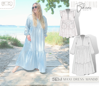 Maxi Kleid | EU32-52 | Mandø W1319 | Bohème Design | Beamer