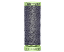 1 Rolle Knopflochgarn - Extra stark - Zierstichfaden - Gütermann - 30m - Dunkelgrau (701)