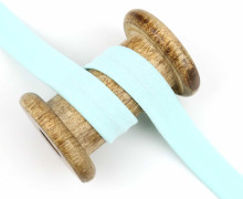 1 Meter elastisches Schrägband - 20mm - Jersey - Mint