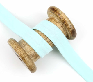 1 Meter elastisches Schrägband - 20mm - Jersey - Mint