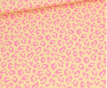 Outdoorstoff - Mini Collection - Leo - Buttergelb/Bubblegum Rosa - abby and amy