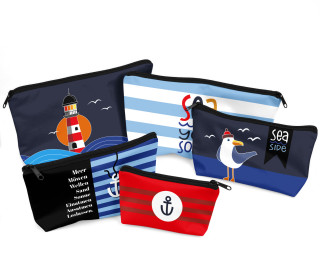 DIY-Nähset - Softshell - Fleece - 5 Wetbags - Sea you soon - Hamburger Liebe - abby and amy