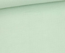 Musselin - Muslin - Double Gauze - Uni - Blassgrün - 125g - Schnuffeltuch - Windeltuch