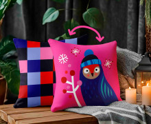 Genähtes Kissen inkl. Inlet - Merry Everything - Eule - Hamburger Liebe - Mein Hanseherz