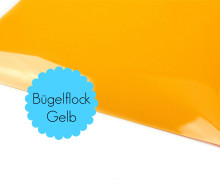 A4 Bügelflock - Bügelfolie - Gelb (Mengeneinheit: 1piece)