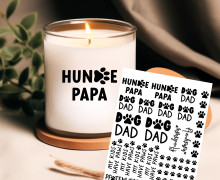 Rub-On Sticker - Hundepapa - Tante Henni Rubon - vielfältig nutzbar