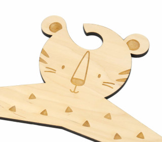 Kinderkleiderbügel - Tiger - Dreiecke - NIKIKO
