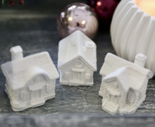 Silikon - Gießform - Mini Häuser - Multiform - Schnee - Weihnachten - vielfältig nutzbar