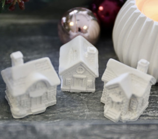 Silikon - Gießform - Mini Häuser - Multiform - Schnee - Weihnachten - vielfältig nutzbar