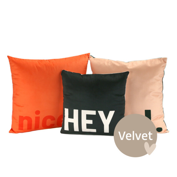 Kissenstoff - DIY - Kissen-Set - cool. - Velvet - abby and amy