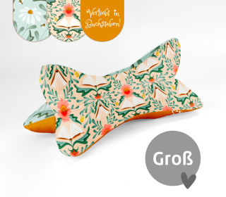 DIY-Nähset - Leseknochen - Groß - Buchblumen - Sanne Paul - Velvet - abby and amy