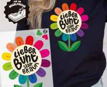 Onkel Bo's Bügelbilder - DIN A4 - Lieber Bunt Statt Braun - Hamburger Liebe - BIG