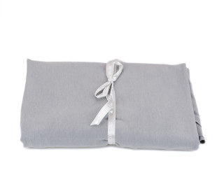 1,3m Zuschnitt - Bambus-Baumwoll-Jersey - Uni - Dezent Meliert - Grau