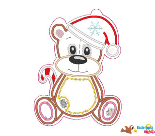 ITH Stickdatei - Laterne Bärchen Weihnachten 13x18