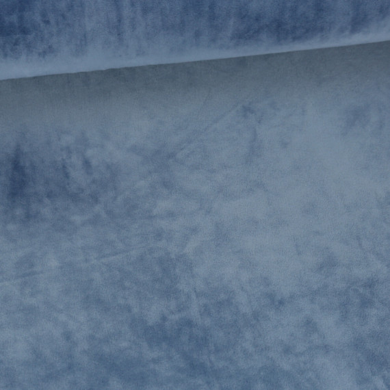 Nicki Ice Velvet - Cloudy Effect - Uni - Taubenblau