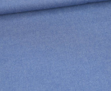 Baumwolle - Webware - Jeansoptik - 130g - Uni - Jeansblau Hell