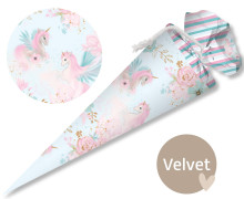 DIY-Nähset Schultüte - GESCHWISTERTÜTE - Unicorn Dreams - Velvet - abby and amy