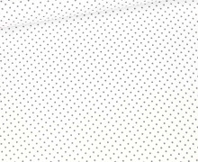 Baumwolle - Webware - Pünktchen - Petit Dots - Weiß/Grau