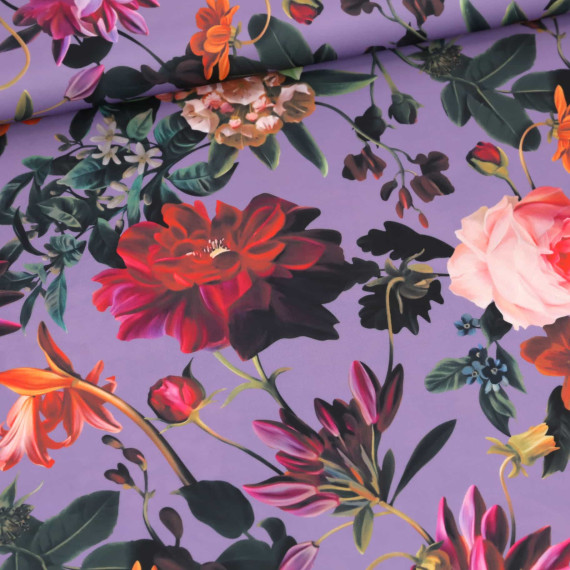 Badelycra - Enchanted Garden - Dusty Violet - abby and amy