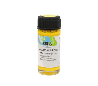 20ml - KREUL - Marmorierfarbe - Magic Marble - Zum Tauchmarmorieren - Sonnengelb (73203)