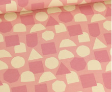 Jersey - Kleine Grafische Formen - Rosa