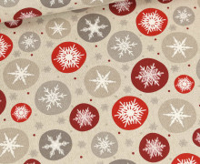 Half Panama - Baumwolle - Weihnachten - Eisblumen - Natur