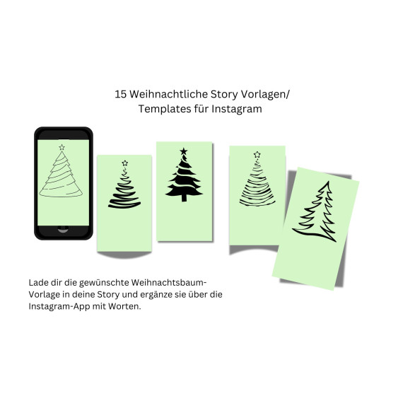 Weihnachten Story Template für Instagram 15 weihnachtliche Vorlagen