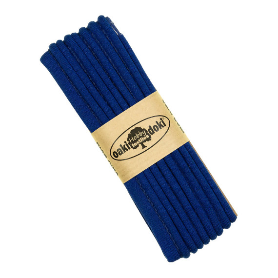 1,5 Meter Jersey Paspelband - 1,2cm x 1,5m - Zugeschnitten - oaki doki - Royalblau (240)
