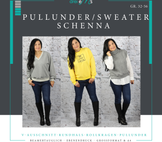 Ebook Pullunder/Sweater SCHENNA Gr. 34-56  inkl. BEAMERDATEI
