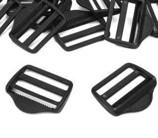 10 Schieber - 40mm - Kunststoff - Schwarz
