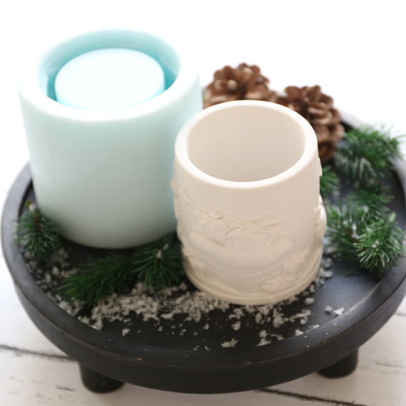 Silikon - Gießform - Teelichthalter - Dekobecher - Weihnachten - vielfältig nutzbar