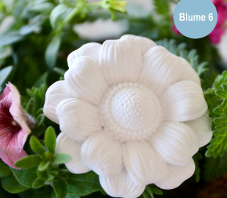 Silikon - Gießform - Blüte - Dekoblüte - kurze rundliche Blütenblätter - Blüte 6 - vielfältig nutzbar