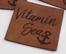 1 XXL KUNSTLEDER LABEL - Braun - Vitamin Sea