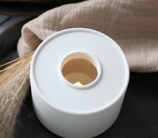 Silikon - Gießform - Deckel für Teelichthalter - rund - pur - vielfältig nutzbar