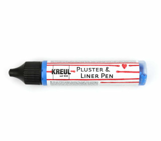 1 3D-Effektfarbstift - Pluster & Liner Pen - Feine Malspitze - 29ml - KREUL - Blau (49812)