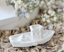 Silikon - Gießform - Mini Fischerboot - Dekoboot - maritim - Boot 3 - vielfältig nutzbar