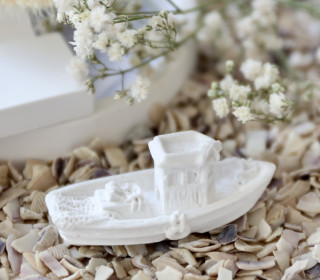 Silikon - Gießform - Mini Fischerboot - Dekoboot - maritim - Boot 3 - vielfältig nutzbar