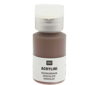 Acrylfarbe - Acrylini - 22ml - Matt - Geruchsarm - Rico Design - Schokobraun