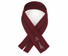 1 Polyesterreißverschluss - 40cm - S2 - Nicht Teilbar - Nahtfein -  Hochwertig - Prym - Bordeaux (750)