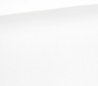 Musselin - Muslin - Double Gauze - 280cm - Extrabreit - Uni - Weiß - Schnuffeltuch - Windeltuch