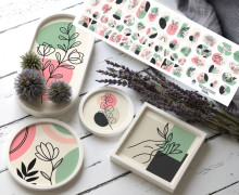 Outdoorstoff - Summer Breeze - Inlays für Silikon - Probierset - Frida Kreativ - abby and amy