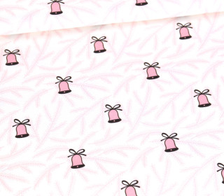 Sommersweat - Pink X-Mas - Bells - Weiß - Bio Qualität - abby and me