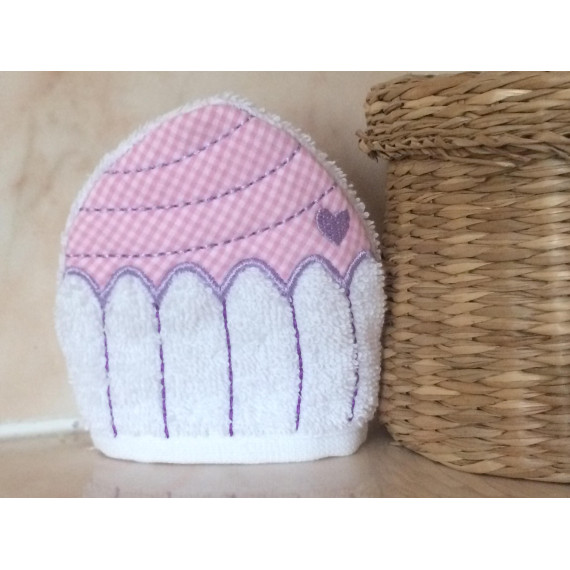 Cupcake-Waschlappen Stickdatei ♥ ITH 10x10