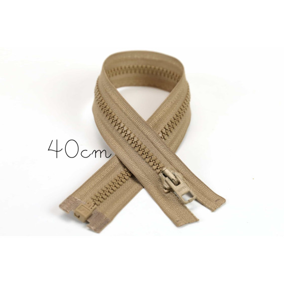1x40cm Reißverschluss - Teilbar - Hochwertig - Opti - Sand (0886)